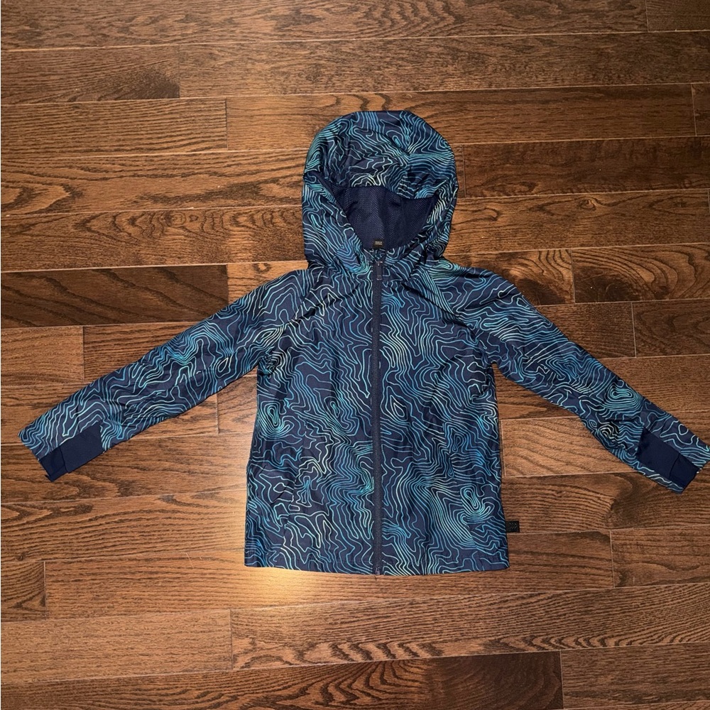 All in Motion Kids Navy and Teal Windbreaker